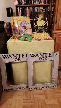 Tangled party  favor table