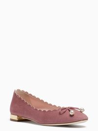 Rose Pink Scallop Flats