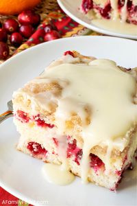 Cranberry Buckle with Orange Glaze - A Family Feast