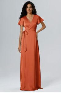 Dark orange bridesmaids dress $79.99