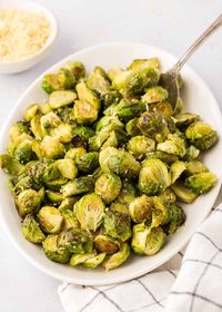 Parmesan Roasted Brussels Sprouts | Living Chirpy