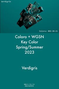 Verdigris #trends #color #wgsn #coloro #fashion #ss23