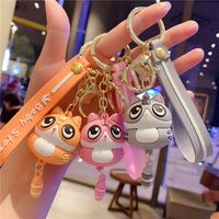 Product informationKey accessories classification: keychainModeling: AnimalPendant material: metalMaterial: Environmental protection PVCCategory: KeychainColor: cute little cat-pink, cute little cat-orange, cute little cat-grey Packing list:1X keychain Package:*1