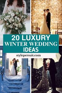 Winter weddings are magical, filled with a romantic ambiance, snowy backdrops, and warm, cozy touches. If you're planning a winter wedding, click to discover 20 stunning ideas to inspire your special day.