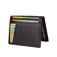 New Men's Genuine Leather Slim Wallet Thin Credit Card Holder ID Case Purse Bag Features: Condition: New Gender: Unisex Color: Black,Brown Size approximately: 10.8cm x 8cm*0.4cm Material: Genuine Leather and PVC Handmade and Well Made Package:  1 x Leather Wallet Note: 1.Please accept ±1-3 cm(0.3”-1.0”) deviations. 2.Please Note that the monitor settings may vary from computer to computer and may distort actual colors. 3.Please read these terms thoroughly before purchased.