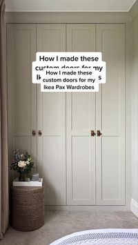 How I made these custom doors for Ikea Pax Wardrobes. #ikea #ikeapaxha... | Ikea Pax | TikTok