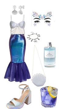 2024 EASY DIY HALLOWEEN COSTUME SEXY WOMENS IDEAS OUTFIT OOTD INSPO MERMAID SPARKLE original unique 