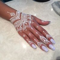 I seriously love the white! Come get yours for this weekend #henna #hennadesign…