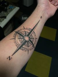 compass forearm tattoo - Google Search