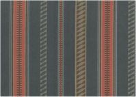 Inspired by the vintage saddle blankets of the Old West, simplified, and reimagined in contemporary colors. A heavy twill fabric with a soft hand. A great addition to any Southwest style home decor. Suitable for all home furnishing purposes.  Designed in California. Made in India. 100% Cotton. Repeat: V:1/2 H:9 Swatches = FREE SHIPPING. The shipping charges for swatch orders are refunded when your order is shipped.