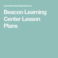 Beacon Learning Center Lesson Plans