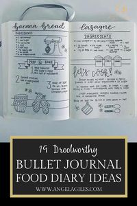 Discover the amazing potential of creating your own bullet journal for organizing recipes and meal planners. Bullet journal spreads are not limited to habit trackers and to-do lists. They are also perfect for planning meals and collecting your favorite recipes. While you can simply print them out, opting for a BuJo adds a touch of creativity and personal flair. Unleash your creativity and personality by learning how to craft your own bullet journal food diary today! #bujo #bulletjournal