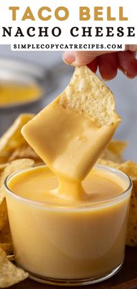 If you love the Taco Bell nacho cheese sauce that you get with a side of tortilla chips or even with those perfectly seasoned French fries, then I got you covered with a smooth and delicious cheesy dip that will remind you of that. This Taco Bell nacho cheese recipe only requires a handful of ingredients to make and will give you the best fast food cheese dip to satisfy that craving!