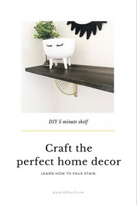 DIY Faux Stain with BB Frösch five minute shelf. We show you everything you need from start to finish.