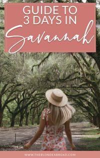 The Ultimate 3-Day Savannah Guide • The Blonde Abroad