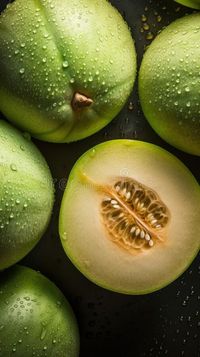 Fresh Organic Honeydew Melon Fruit Vertical Background. stock photos, #Background, #stock, #photos, #ad