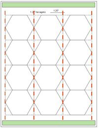 Do you need hexagon templates for English paper piecing NOW? Click through to download printable hexagons in many sizes and learn a few tips for quickly cutting hexagon templates.