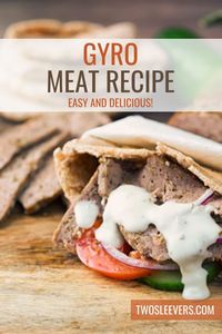 Make your own Greek Gyro Meat at home with this gyro meat recipe. It's so simple to make, but it is authentic and turns out delicious. If you've ever wanted to make restaurant-style gyros at a home, you've found the best gyro meat recipe ever.