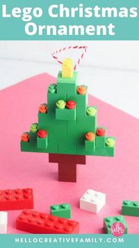 Are you searching for a way for the kids to be creative this holiday season? Try out this DIY Lego Christmas Tree Ornament kids' craft project that is easy for all ages. Find out how to make a Lego Christmas Tree Ornament with these step-by-step instructions and photos. This is an easy Christmas craft your whole family will have fun with! This would also make cute gift ideas for grandparents, classmates, & teachers just to name a few. Check out the blog post for all the details.