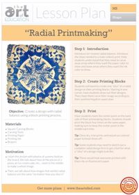 Radial Printmaking: Free Lesson Plan Download