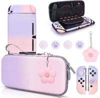 Transform your Nintendo Switch with our adorable Cute Pink and Purple Gradient Switch Case Set! Perfect for on-the-go gaming, these cases are not only stylish but also protective. Embrace the cute vibes and make a statement while safeguarding your device. A delightful gift for gamers, and guess what? As an Amazon Associate, I earn a commission at no extra cost to you. Click to add a pop of whimsy to your gaming gear now!