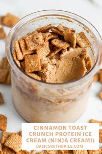 Indulge in a guilt-free delight with our Cinnamon Toast Crunch Protein Ice Cream made effortlessly with the Ninja Creami. This creamy and protein-packed frozen treat combines the nostalgic flavor of Cinnamon Toast Crunch with the convenience of a Ninja Creami machine, delivering a delightful dessert experience.