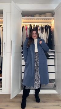 Plus size blue trench, white sweater, dress look with wide calf boots - workwear outfit inspo - reformation pant - timeless fashion - minimalist fashion - office outfit - polene bag - size 20 style