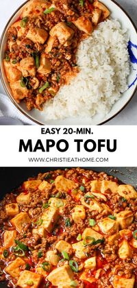 Silky soft tofu simmered in a savory, spicy bean sauce with minced meat and aromatics! This quick and easy mapo tofu is packed with umami flavor and it's a delicious main with steamed rice. This restaurant-quality and will save you money!