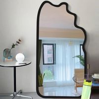 Introducing our Half Wave Full Body Mirror - the perfect addition to any home. This stunning mirror features a unique wave shape that adds a touch of elegance and modernity to any room. Whether you're getting ready for a night out or simply admiring your outfit of the day, the Half Wave Full Body Mirror is a must-have for your home. #floormirrors #fullbodymirror #entrywaymirrors #livingroommirrors #luxurymirrors #hallmirrors #mirrorobsessed #MirrorLove #FashionMirror