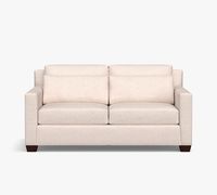 York Square Arm Deep Seat Fabric Sofa | Pottery Barn