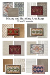 House Homemade: Mixing and Matching Rugs in an Open Floor Plan