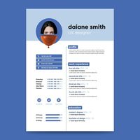 Minimalist cv template concept Free Vect... | Free Vector #Freepik #freevector #business #template #paper #resume