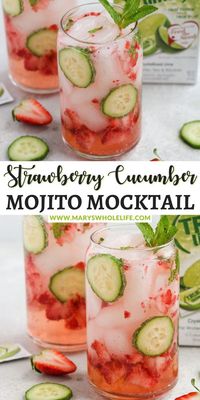 Cucumber-Strawberry Mojito Mocktail is a refreshing, non-alcoholic drink that is perfect for summer. It is made with cucumber, strawberries, mint, lime juice, and sparkling😊Refreshing Cucumber-Strawberry Mojito Mocktail