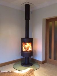 Dovre Fire with Stovax Twin Wall through the roof