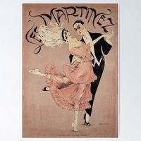 oversized vintage poster blue ballroom dancing - Google Search