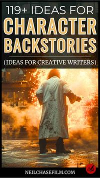 Discover tons of character backstory ideas for your next novel, short story or movie script. These ideas are organized by type of backstory - heroic backstories, tragic backstories, secret society backstories, and much more! Save this for future reference.