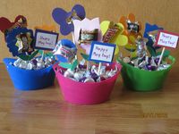 My first set of May Day baskets for this 2012. Ash and I had fun!