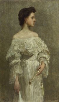 “Kornélia Lonovics de Krivina” by Károly Lotz, 1900