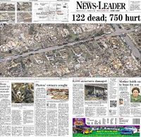 Extensive coverage of the 2011 Joplin tornado.