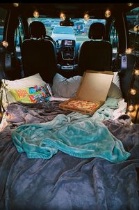 Drive in movie, aesthetic, cute, couple, pizza, candy, fairy lights, date