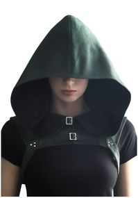 PRICES MAY VARY. Package Includes: Medieval Hooded Cowl Hat*1, aviailable in 4 colors, black/brown/blue/green. Quality Material: This steampunk cape is made of imitation sheepskin fabric, which has the advantages of good thermal performance, not fade for long time use. Various Occasions: This hooded cowl are great for cos medieval monks/wizards/death/vampires, etc; and suitable for comic exhibitions, halloween costume, theme parties, masquerade and daily wear. Easy to Wear: This steampunk cloak