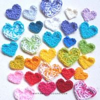 How to Crochet Quick & Easy Heart Appliques – in 5 Sizes!