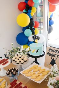 Turning 4 and Ready to Soar! Bowie's Super Hero Birthday Party! • Beijos Events