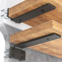 Our goal is to offer you top-notch products. The SUNALLY black shelf brackets are crafted from high-quality steel and finished with a sleek black powder coating, making them both sturdy and stylish. Maximize the wall space in your home to create additional storage and maintain a neat, organized living environment. Size: 12".