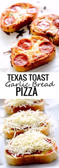 Texas Toast Garlic Bread Pizza - Recipe Diaries