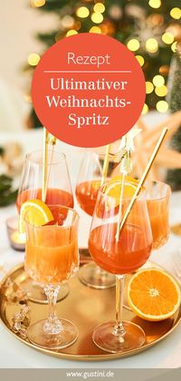 Aperol Spritz! Wer liebt ihn nicht im Sommer? Der leuchtend rote Cocktail versprüht Lebenslust. Aber auch im Winter macht ein gespritzter Aperol eine gute Figur. Besonders lecker schmeckt Aperol Spritz in Verbindung mit Zitrusfrüchten und Glühweingewürzen.