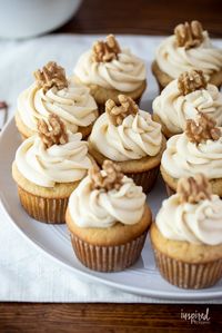 Maple Walnut Cupcakes