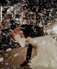 bride & groom portaits. wedding photography. bubble exit inspo.