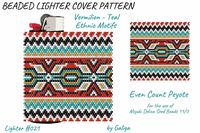 Seed Bead Ligter Sleeve Pattern Vermilion Ethnic Ornament