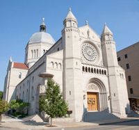 The Cathedral of St. Joseph is located in downtown Wheeling on the corner of Eoff and 13th Streets.